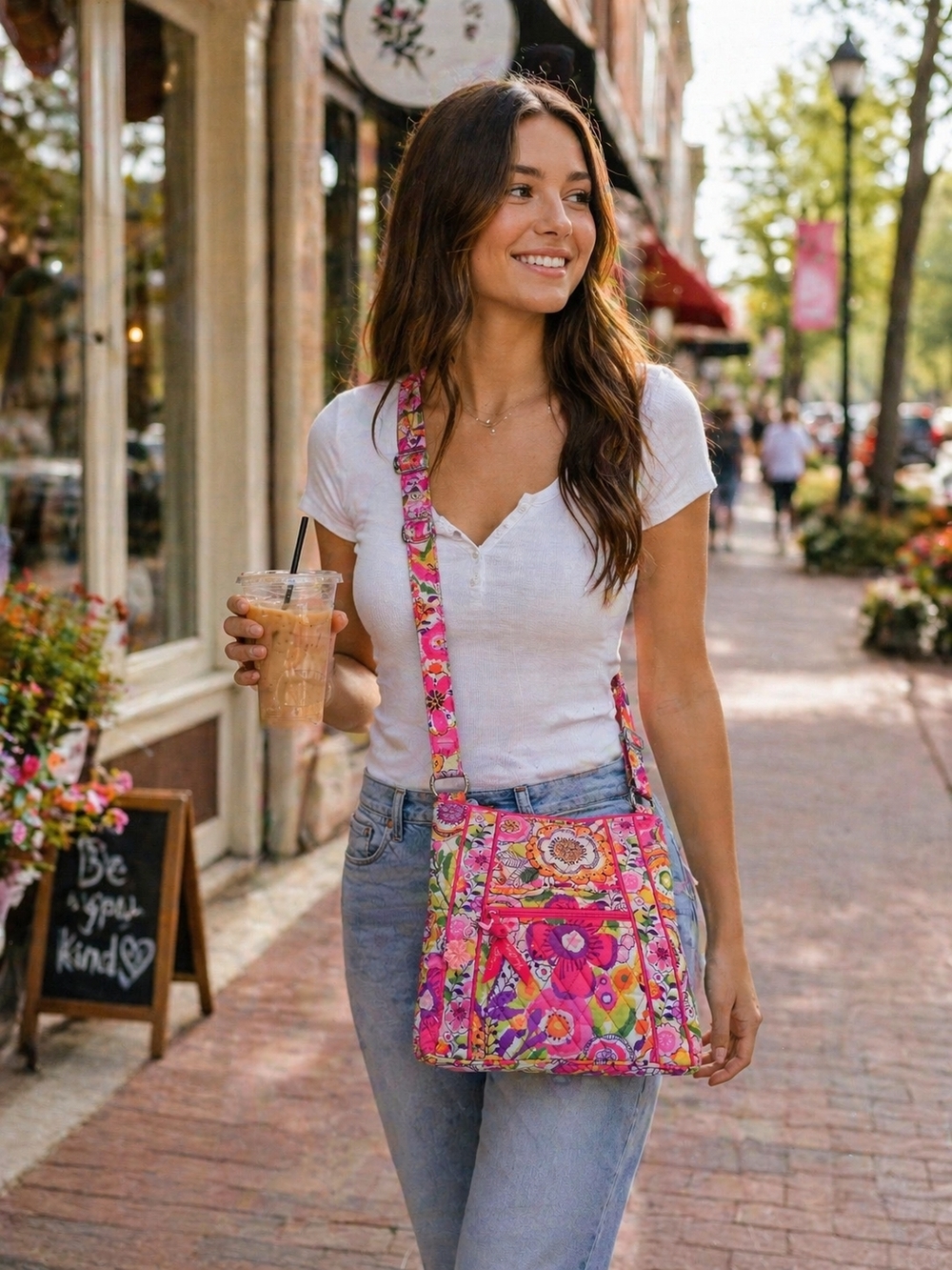 Vera Bradley Hipster Crossbody - "Clementine"